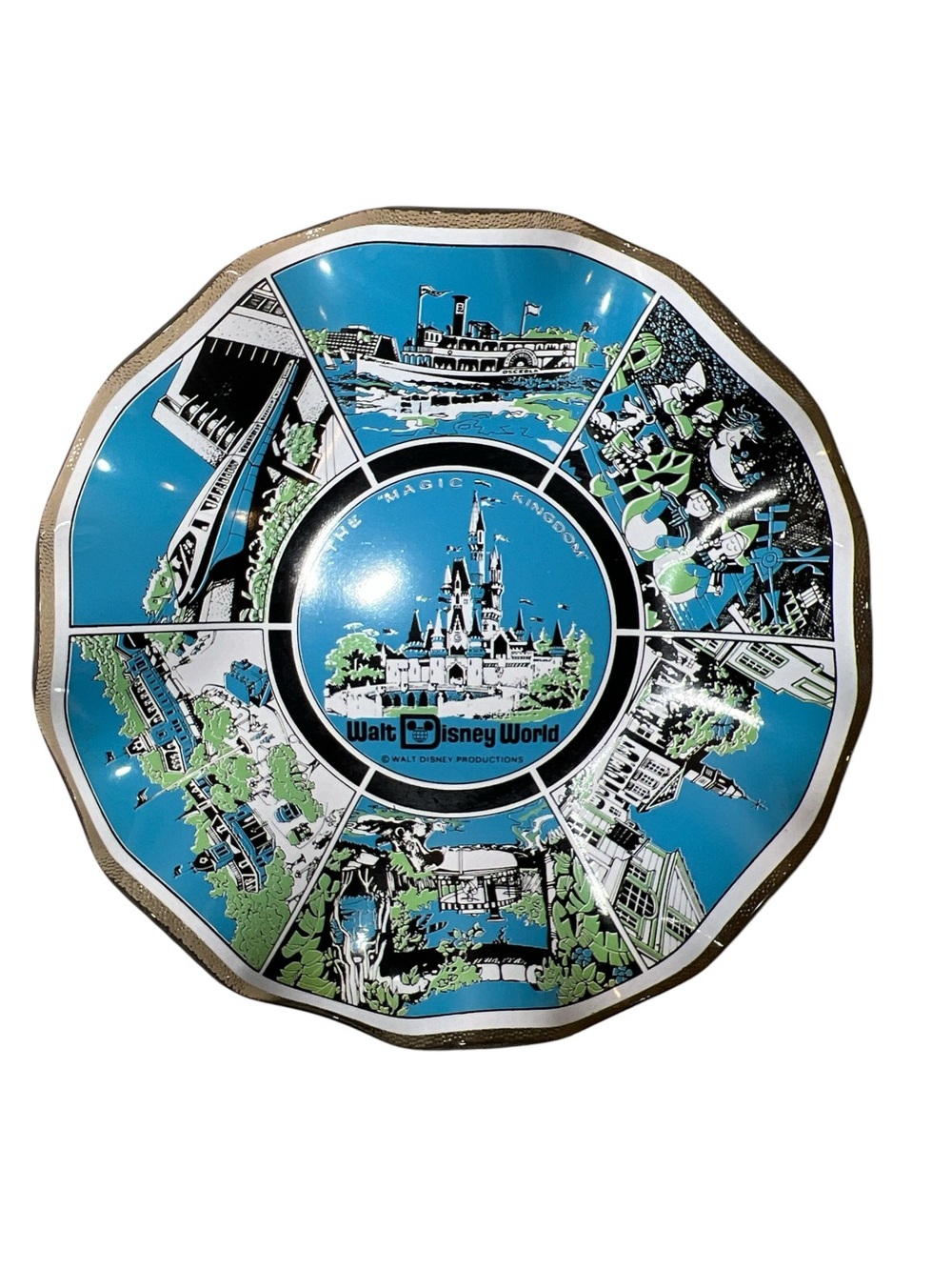 70s vintage Walt Disney World Decorative - Trinket Dish - Ashtray - Ring Dish